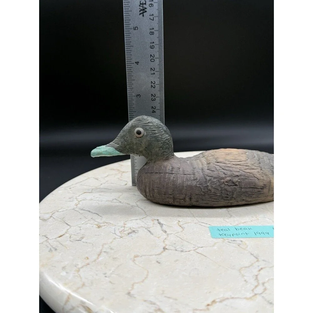 1998 Keypoint Duck Decoy Figurine 44610 Handcrafted Rustic Folk Art Resin